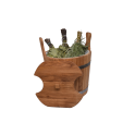 Puinen astia vispilille, tammi, 12l - 0
