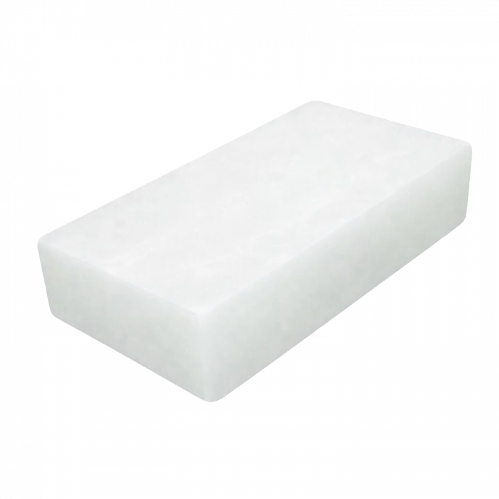 Valkoinen Himalajan suolatiili 200 × 100 × 25 mm