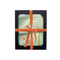 Lahjasetti lahjapakkauksessa HÄNELLE. Naisten saunahattu ja esiliina, VAALEANVIHREÄ