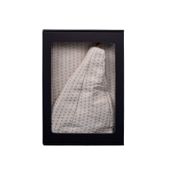 Lahjasetti lahjapakkauksessa HÄNELLE. Miesten saunahattu ja esiliina - Pellava 