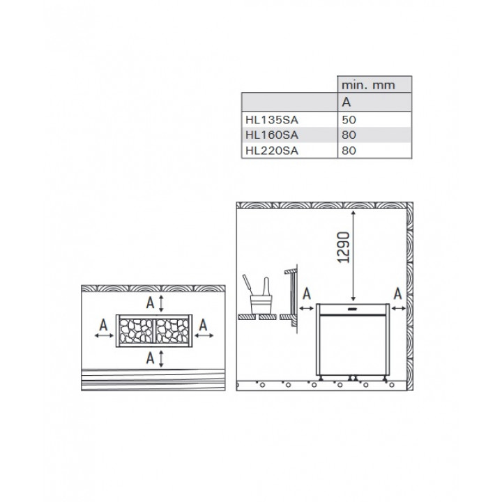 Sähkökiuas - HARVIA Virta Pro Combi HL160SA 15,8 kW