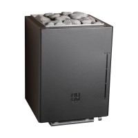 Sähkökiuas - HUUM Core Wall Combi, musta