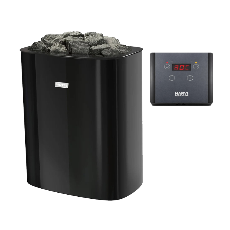 Sähkökiuas - NARVI NC Electric, musta 6 kW