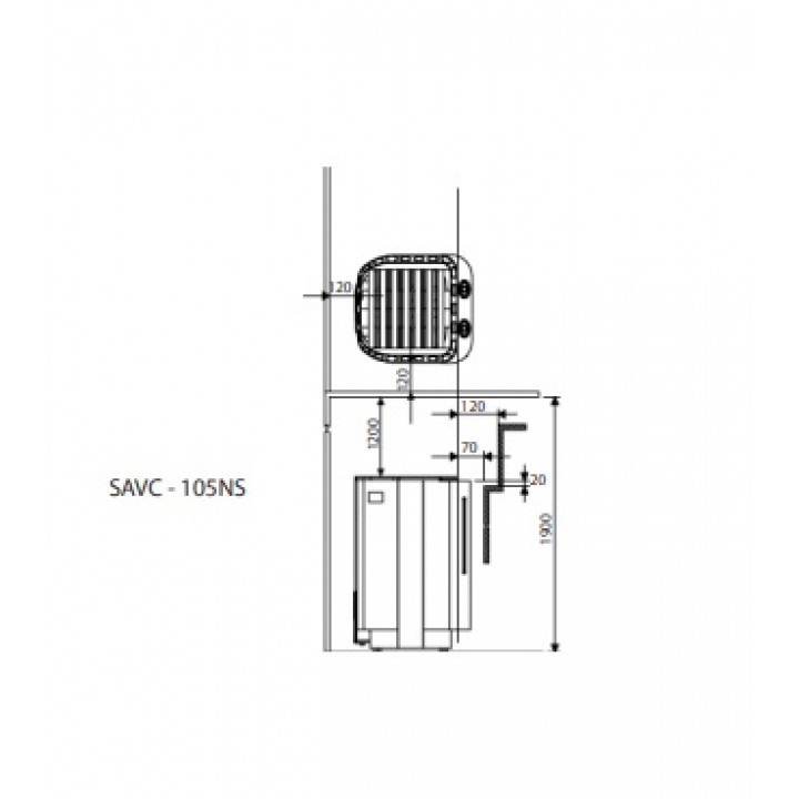 Sähkökiuas – SAWOTEC Savonia Combi, ilman ohjauskeskusta 10,5 kW