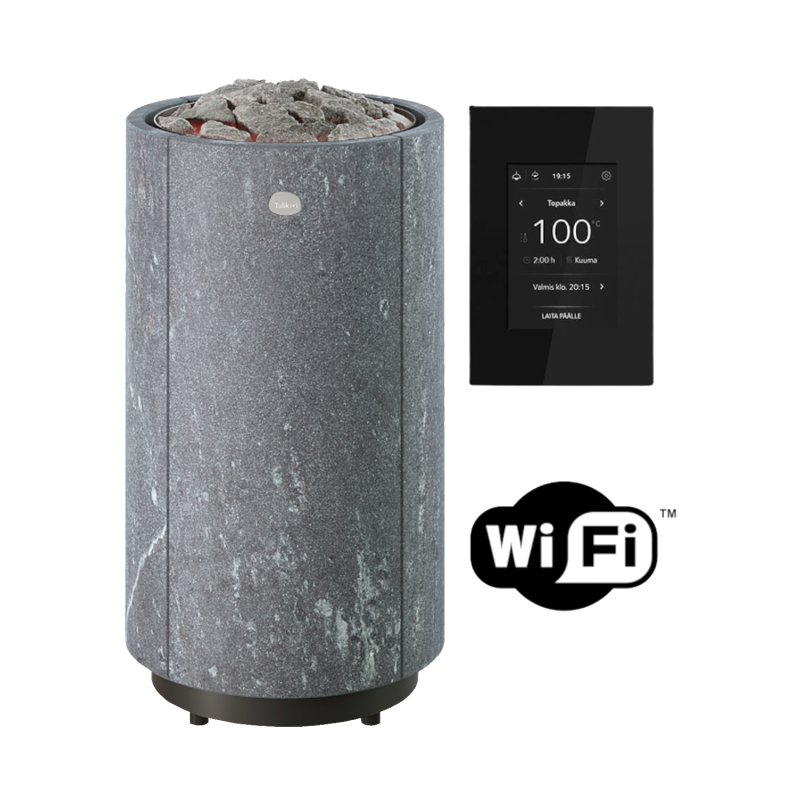 Sähkökiuas TULIKIVI KAARNA Nobile L, Wifi-ohjauspaneelilla