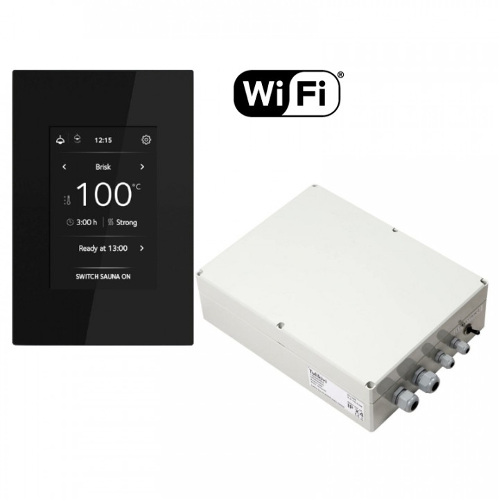 Sähkökiukaan ohjauspaneeli - TULIKIVI WIFI kontaktorikotelolla