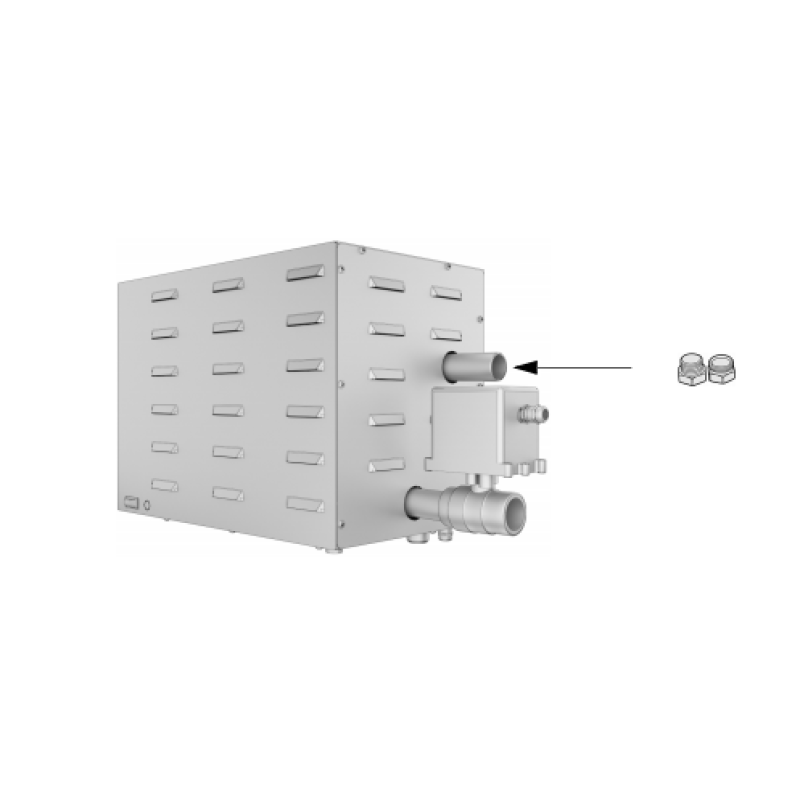 Messinkiliitos höyrystimelle Eos SteamAttrac