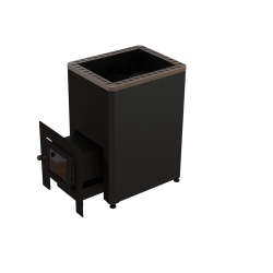 Puulämmitteinen kiuas - VILPRA ETNA-22-LV ulkoisella tulisijalla 