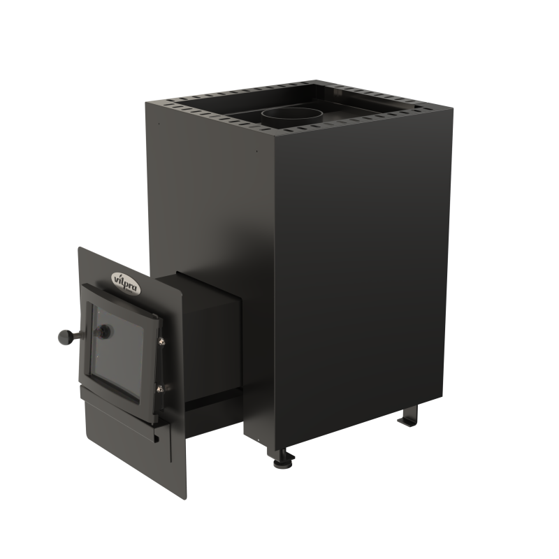 Puulämmitteinen kiuas - VILPRA FLAMO-14-LV ulkoisella tulisijalla