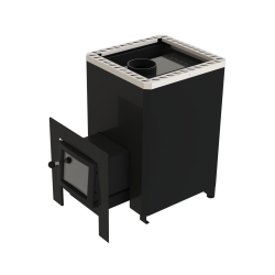 Puulämmitteinen kiuas - VILPRA FORNAX-14-LV ulkoisella tulisijalla 