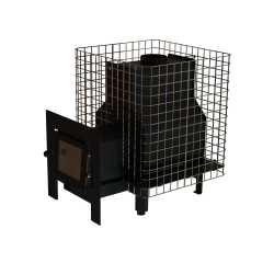 Puulämmitteinen kiuas - VILPRA FORNAX-14-NL-V ulkoisella tulisijalla 