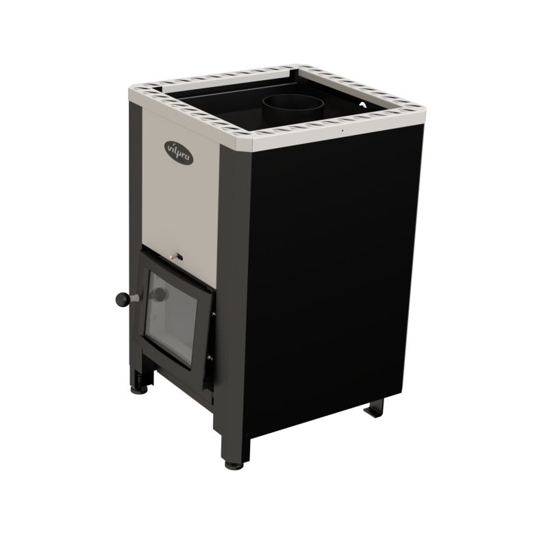 Puulämmitteinen kiuas - VILPRA FORNAX-E-V sisätakkalla