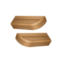 Päätylauteen elementti modulaarisille saunan lauteille, Thermo-haapa - 0