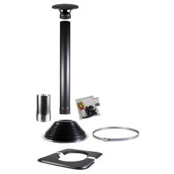 HARVIA 1500 musta savupiippusetti, tynnyrisaunoihin 