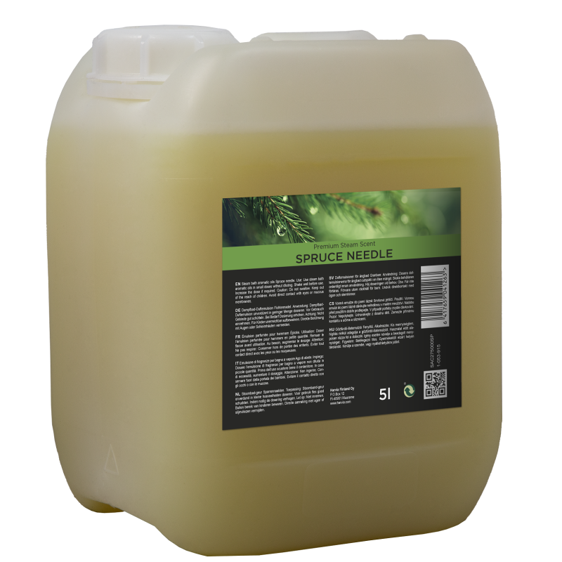 HARVIA höyrysaunan aromaattiset öljyt, kuusenneulaset 5 l HARVIA höyrysaunan aromaattiset öljyt, kuusenneulaset 5 l