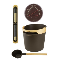 HARVIA Helmi saunatarvikesarja, Chocolate Brown