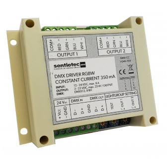 Harvia DMX RGBW LED-ohjain, 2 × 4 kanavaa