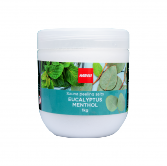 Saunakuoritussuola HARVIA eukalyptusmentoli 1 kg