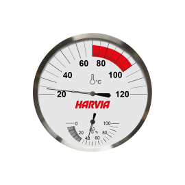 HARVIA lämpömittari-kosteusmittari 130 mm 