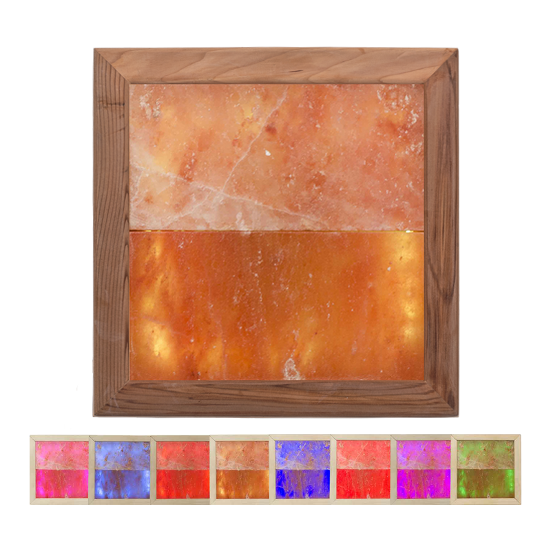 Himalajan suolavalo LED RGB, setripuuta