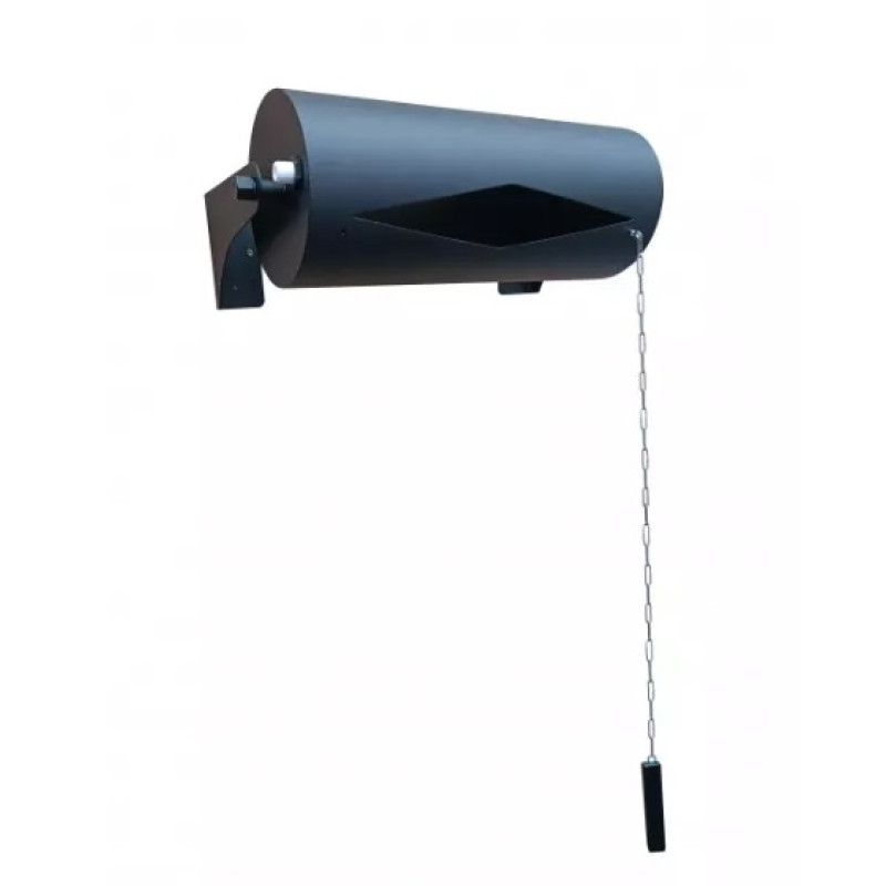 Vaakasuora kaatoämpäri 15 l, ruostumatonta terästä, musta