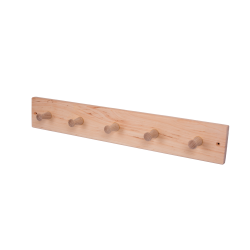 Leppäpuinen henkari, jossa 5 koukkua  Leppäpuinen henkari, jossa 5 koukkua