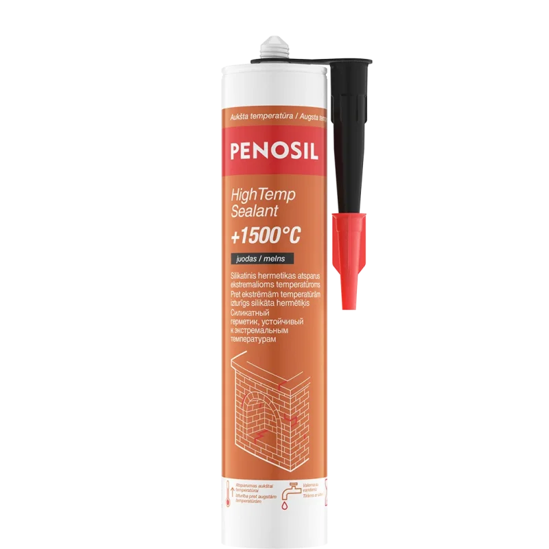 Musta lämmönkestävä tiiviste PENOSIL