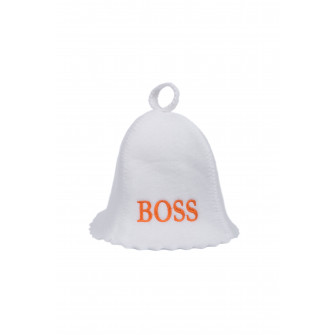Saunahattu - BOSS, valkoinen