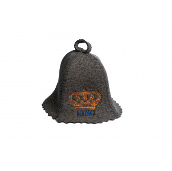 Saunahattu - KING, harmaa