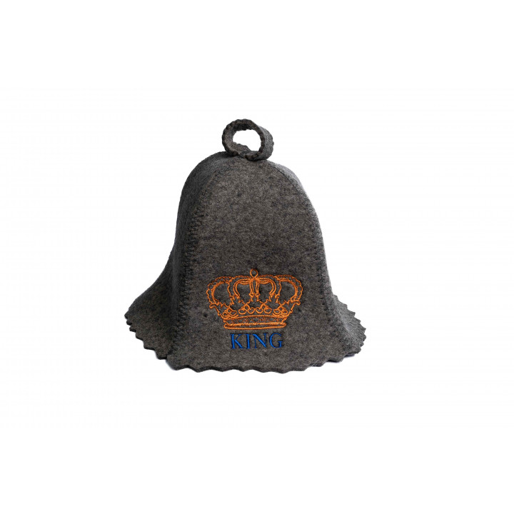 Saunahattu - KING, harmaa