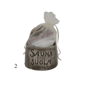 Keraaminen suolasäiliö saunaan - tumma 120 ml - 1