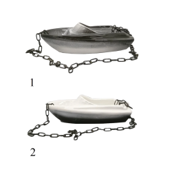 Keraaminen säiliö tuoksuille - vene 