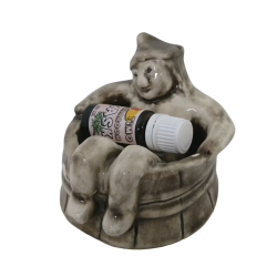 Keraaminen säiliö tuoksuille - saunan henki aromillaan 