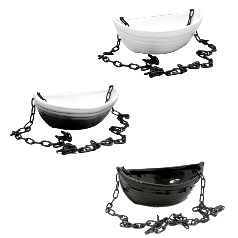 Keraaminen säiliö tuoksuille - vene ketjulla