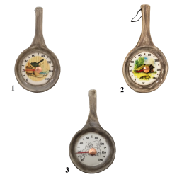 Keraaminen saunalämpömittari - pannu  Keraaminen saunalämpömittari - pannu