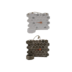 Keraaminen saunalämpömittari - hunajakenno 