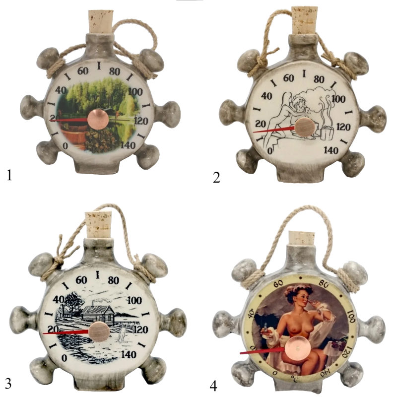 Keraaminen saunalämpömittari - laivan peräsin