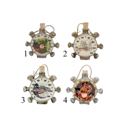 Keraaminen saunalämpömittari - laivan peräsin 