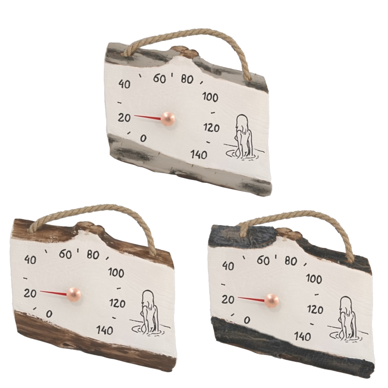 Keraaminen saunalämpömittari - tyttö vedessä