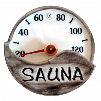 Keraaminen saunalämpömittari - SAUNA