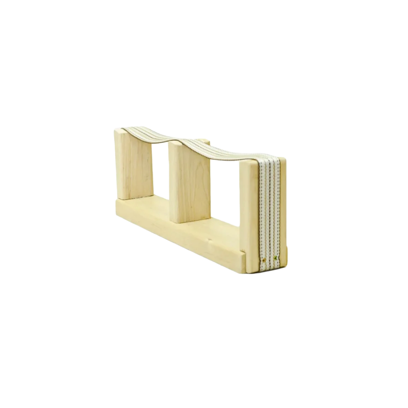 Saunan jalkatuki solmiolla