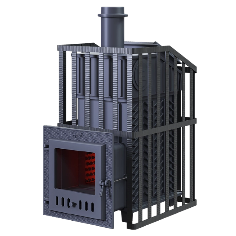 Puulämmitteinen kiuas GEFEST - GFS ZK Uragan 18 (M) ritilällä