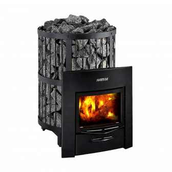 Puulämmitteinen kiuas - HARVIA Legend 240 Duo, musta