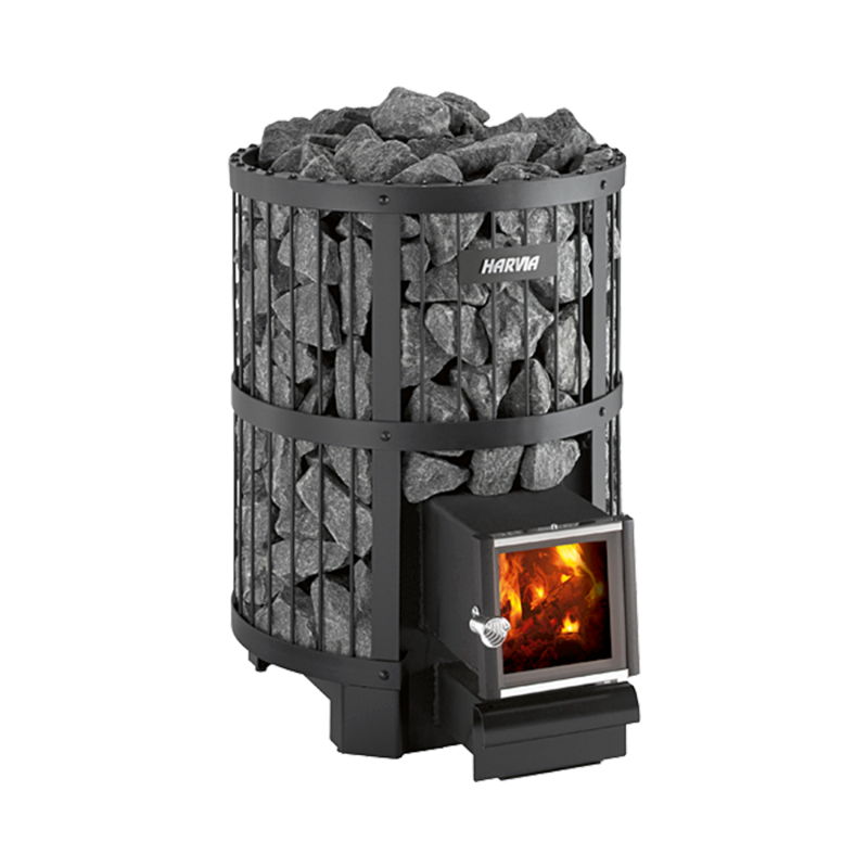 Puulämmitteinen kiuas - HARVIA Legend 240 SL BimSchV2, musta