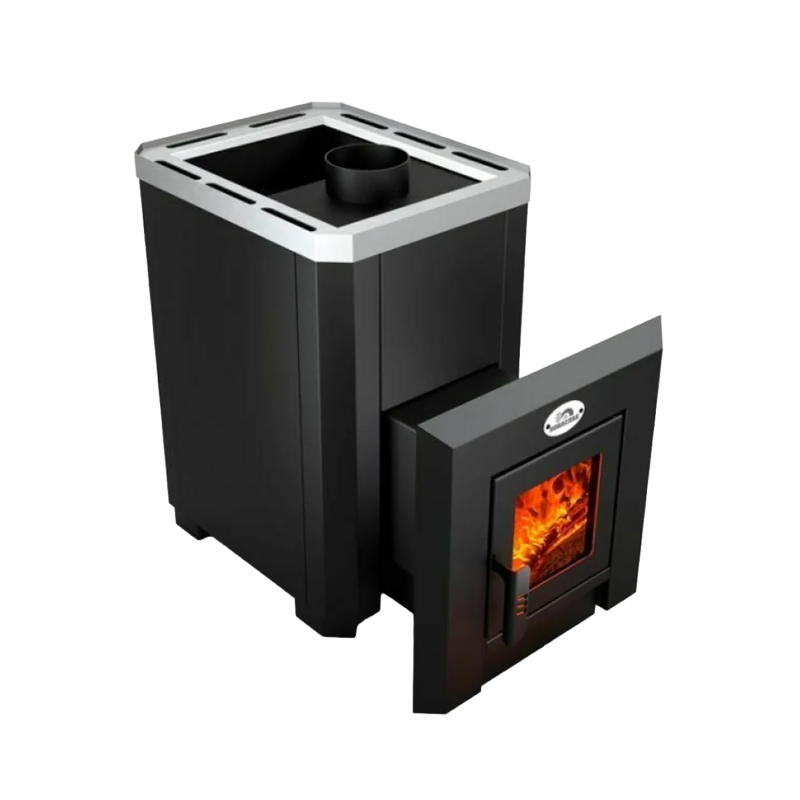 Puulämmitteinen kiuas - NOVA KLASSIK 26 lasiovella