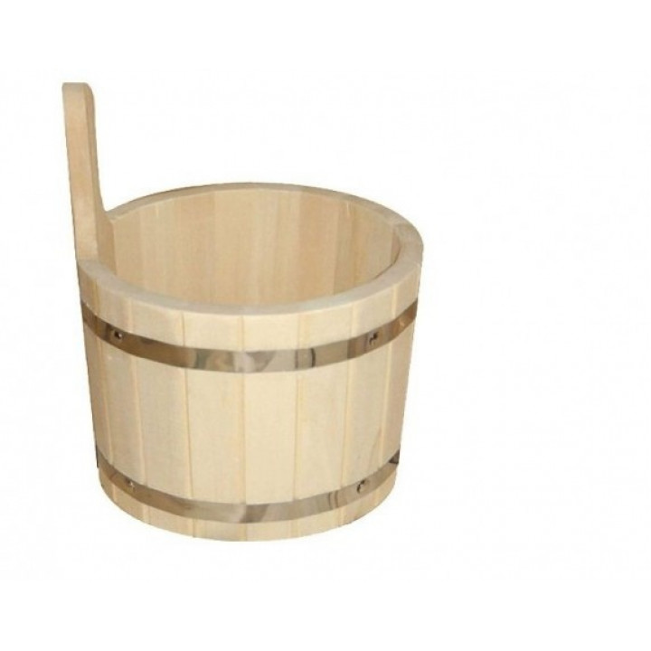 Puinen ämpäri muovisella, 5 l