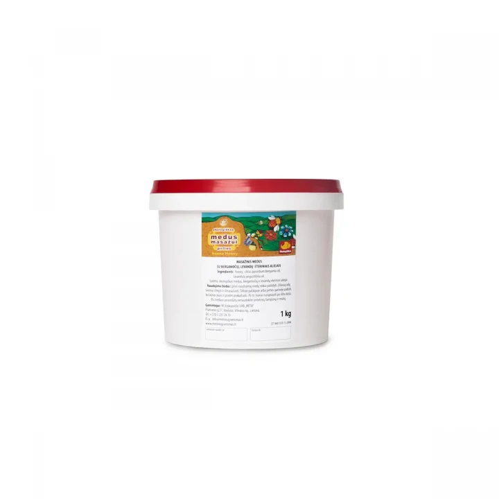 Hunajahierontasekoitus bergamotin ja laventelin eteerisillä öljyillä, 1 kg