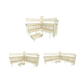 Modulaarinen saunanpenkki PREMIUM, haapa - 0