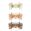 Modulaarinen saunanpenkki PROFESSIONAL, 3200x2090mm - 0