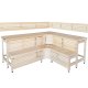 Modulaariset saunan lauteet ”Sun Corner” -kuosilla 1823 × 2146 mm